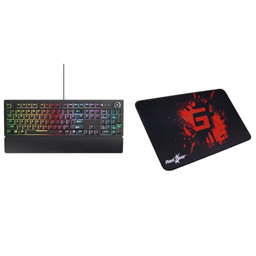 Image of Redgear Shadow Blade Mechanical Keyboard with Drive Customization, Spectrum LED Lights, Media Contro