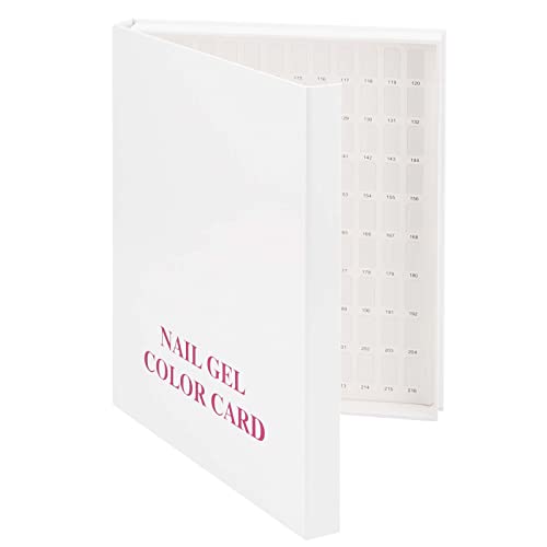 TAICHEUT Pacote com 4 livros de exibição de unhas com 216 cores, livro de tabela de cores para unhas