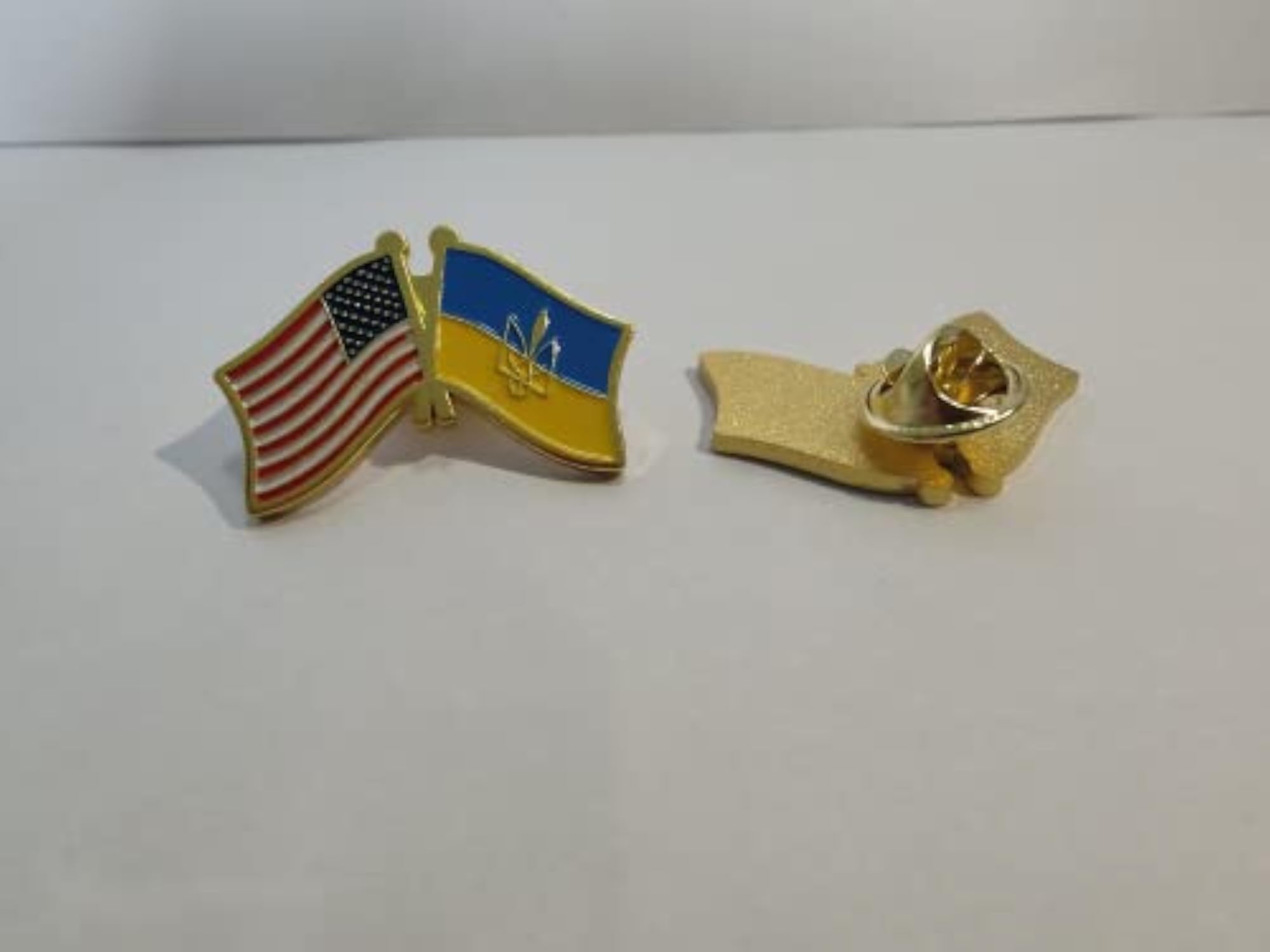 Ukraine America Friendship Flag Lapel Pin