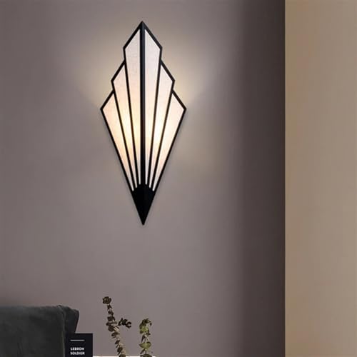 Aplique de pared nórdico de hierro forjado blanco con tecnología LED de alta durabilidad 4