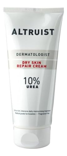 ALTRUIST. Dermatologist Dry Skin Repair Cream 10% Urea – Medical grade moisturiser with Glycerin and Urea by Dr Andrew Birnie, suitable for sensitive skin – 200 ml