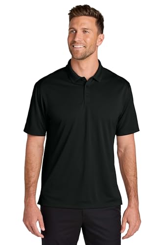 Port Authority Wearever Performance Pique Polo Black at Amazon
