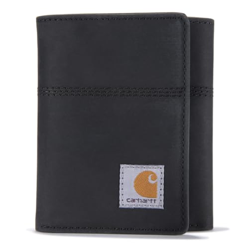 Carhartt Men's B0000208 Saddle Leather Trifold Wallet