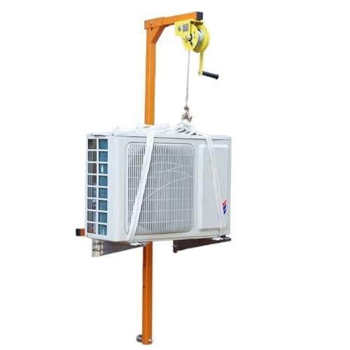 Innovative Air Conditioning Installation Tool, Specialized for Outdoor Unit Disassembly, Bracket + Self-Locking Hand Winch MINGPING(3HP Bracket+20m Winch)