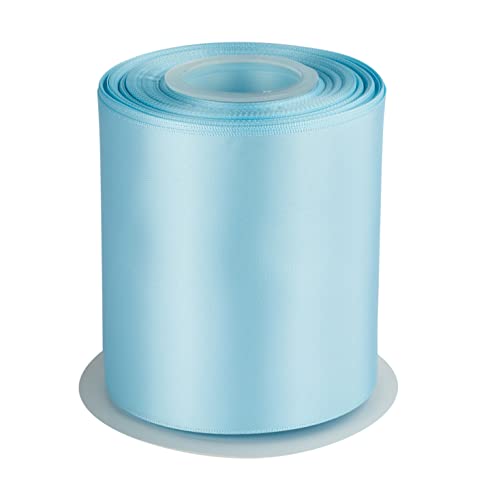 Double Faced Satin Ribbon, 100mm X 22M, Solid Polyester Craft Ribbon, Perfect for Gift Wrapping Crafts