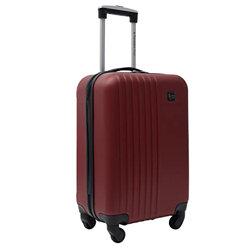 Travelers Club Cosmo Hardside Spinner Luggage, Rhubarb Red, Carry-On 20-Inch #TOP2