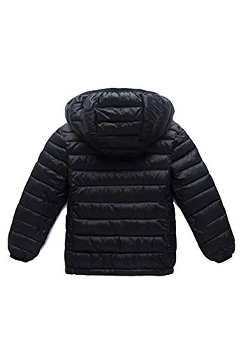 FLITAY Kid Winter Looser Fit Hooded Down Jacket Lightweight Warm Packable Jacket with Pocket2