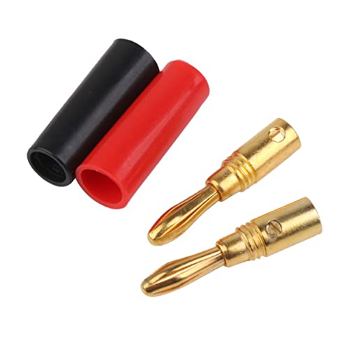 Conectores banana Mikinona sin soldadura de doble tornillo para altavoces y receptores