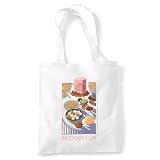 Bridgerton Treats Bolsa Tote Reutilizable para Compras y Viaje, Blanco