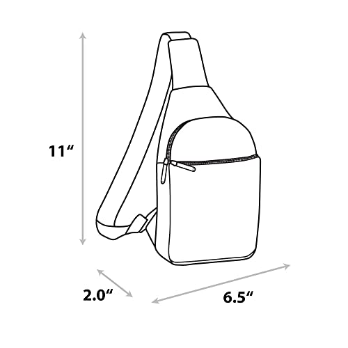 Nickelodeon Vegan Leather Crossbody Sling Bag with Adjustable Straps, Invader Zim Laughing Pose Applique3