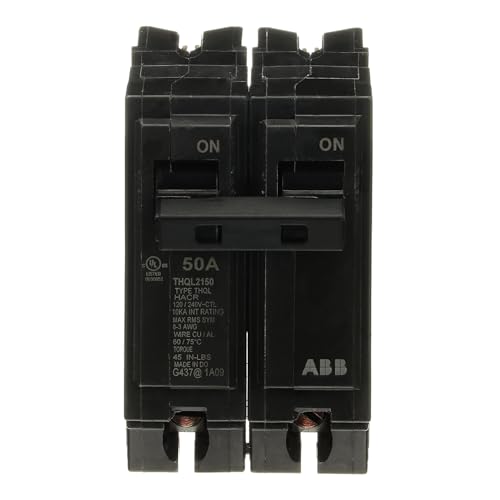 General Electric THQL2150 Circuit Breaker, 2-Pole 50-Amp Thick Series