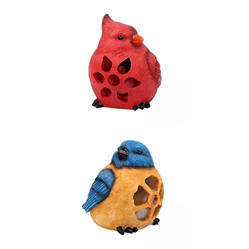 UGPLM 2x Sol Bird Light Resin IP44 pa home and Pátio Decoração tes Presentes