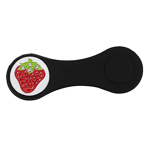 image for Heitune Silicone Compact Golf Ball Marker Fruit Pattern Hat Clip Cap C