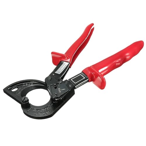 FonHNDG Cutting Pliers Ratchet Cable Cutter Ratcheting Metal Wire Cut Up To 240mm2 Cutting Hand Tool(Type 325A)