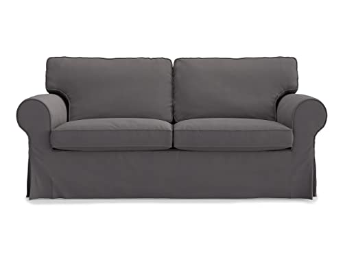 Masters Of Covers Pre Shrunk Cotton Ektorp Loveseat Sofa Cover For Ikea Two Seater Ektorp Slipcover-Not Fit Uppland Series Sofa #TOP22