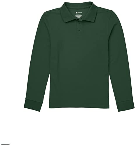 Image of Classroom School Uniforms Long Sleeve Pique Polo T-Shirt for Men and Women