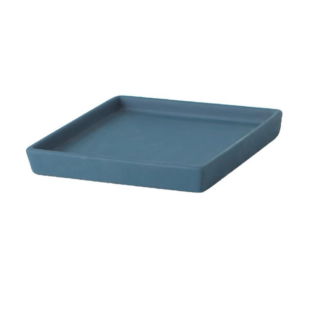 K5C7S3W9D6 plant dish saucer Plant Drip Trays Simple Style, for Planters Ceramic Saucers for Indoor Outdoors(Orange,Small)