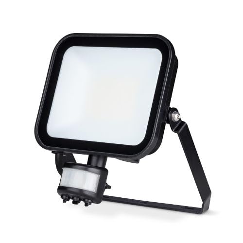 JCC Nitefloodยฎ Black Metal 30W LED Floodlight with PIR, IP65