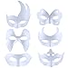 Outgeek DIY Mask, 6 Pcs Paintable Paper Mask Plain White Mask for Mardi Gras