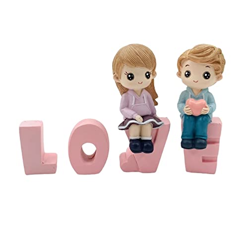 Image of Augen Polyresin Love Idol Statue Showpiece for Home Decor Decoration and Gifting (7671-A, 9cm), Multicolor