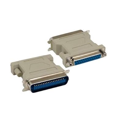 KENTEK DB25 25 Pin Female to CN36 36 Pin Male, Male to Female MF Molded Centronics Parallel Printer Adapter Changer Coupler RS-232 SCSI