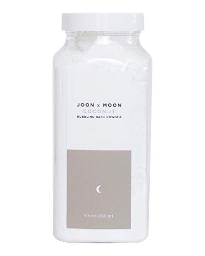 JOON X MOON Bubbling Bath Fizz, (Coconut, 1 Pack), Soothing Bath Soak for Relaxation & Hydrated Skin, Shea Butter, Coconut Oil and Vitamin E for a Nourishing Bubble Bath, 9 oz
