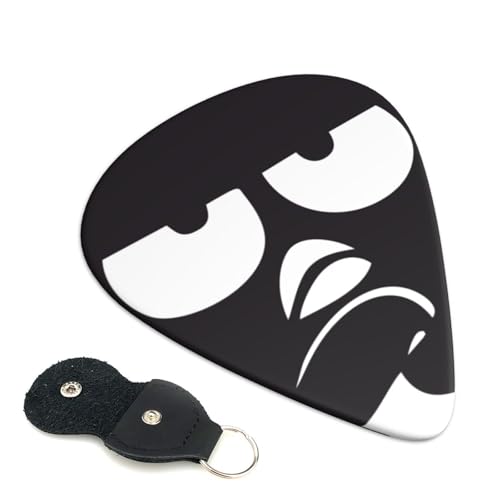 バッドばつ丸 エレキベースウクレレピック Abs 素材エレアコ弦楽器 初心者トライアングルピック 6 枚セット 0.96mm