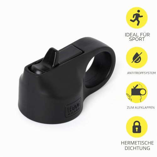 Legami - Deckel mit Ausguss, Sport Lid, 7,8 x 4,5 cm, geeignet für die Verwendung auf der 500 ml Thermosflasche, luftdichter Verschluss… – Ansicht 3