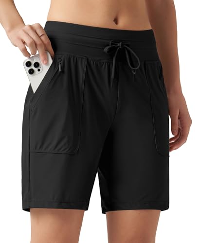 Willit Women's Shorts Hiking Athletic Shorts Quick Dry Golf Outdoor Casual 5