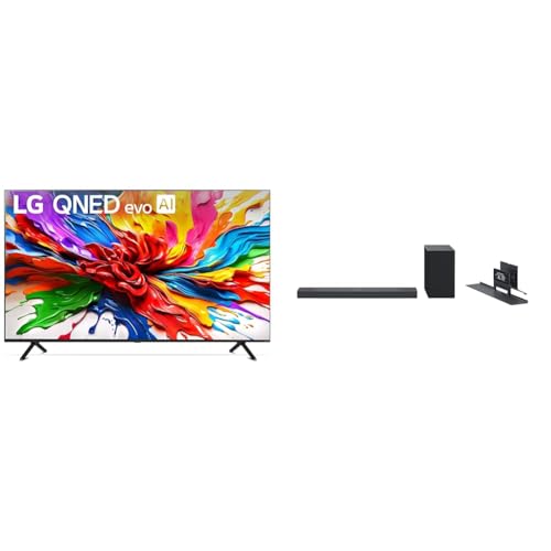 Image of LG 85-Inch Class QNED evo AI QNED92A Series Mini LED 4K Smart TV (85QNED92AUA, 2025) SC9S 3.1.3-Channel Perfect Matching Soundbar (2024 Model)