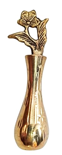 Mii Art brass surmedani with funnel/kuppi and surma use in eye's muckap[size-10-cm]pack of-1funnel,2 surma packed,1 brass surmedani.