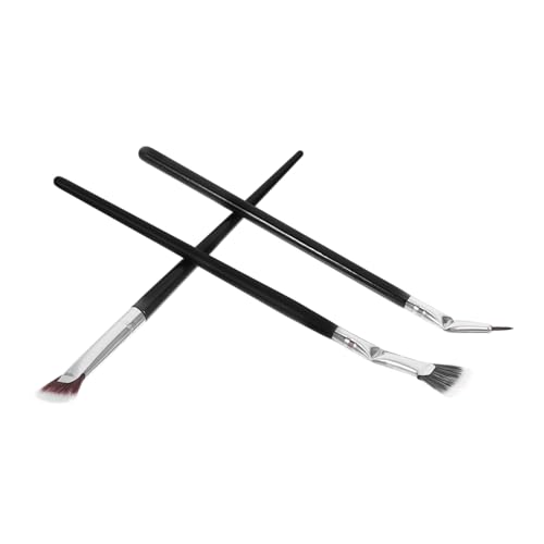 AUTSUPPL Angled Fan Shape Mascara Brushes Set 4pcs Lash Brush for Eyelash Extensions Soft and Comfortable Makeup Tool for Women