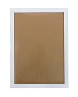 Pracht Creatives Hobby 6036-40111 Bilder-Rahmen weiß, ca. 33 x 44 cm groß, schlichter Rahmen mit Plexiglas und Haken zur Befestigung an der Wand