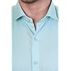 Sparrow Outfit Men’s Cotton Blend Regular Fit Shirt | Casual Wear Formal Shirts for Men and Boys | Spread Collar Long Sleeve Button Down Shirt for Office and Special Occasions (Baby Blue Zigzag)