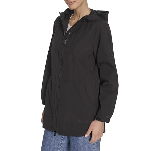 Image of Champion Women's Hooded Cinch Waist Rain Jacket