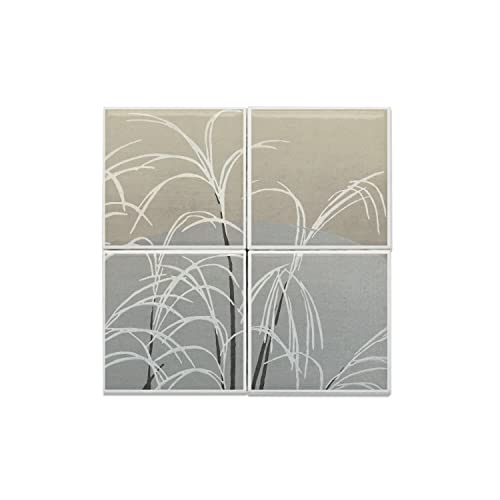 Carreaux céramique roseaux gris au design traditionnel et finitions luxe