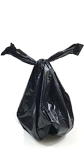 100 LARGE VERY STRONG DOGGY POO BAGS WITH TIE HANDLES for DOG CAT PUPPY POO WASTE EASY TIE BAGS SCOOPER POOP DISPOSAL FOR HOUSE TRAINGIN