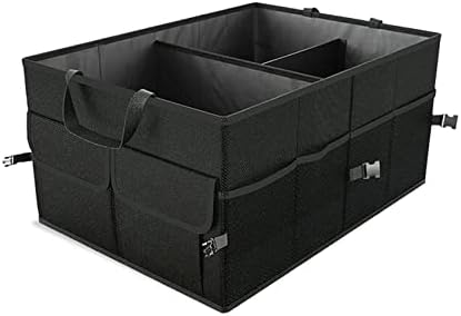 Car Trunk Organizer For SUV, Car Storage Organizer Collapsible Multi Compartment Container Box Adjustable Car Accessories For Women Men Black - View #8