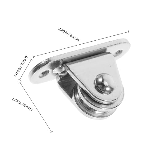 4 Stück Stahl-Riemenscheibenblock mit Lager – kleines Seilrollen-Set, elplattiert für Wäscheleine, vielseitig einsetzbar für Haus, Garten und DIY-Projekte