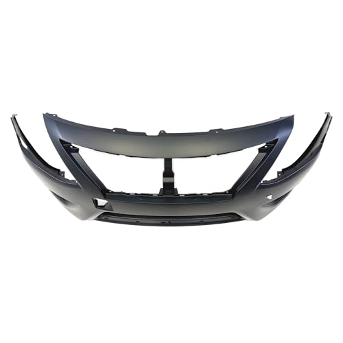 Image of FitParts Compatible with Nissan Versa 2015-2018 Front Bumper Cover | Sedan, Ready to Paint, OEM FBM229KM1J, NI1000300