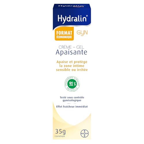 Hydralin Gyn Crème Gel Intime Femme Calmant - Calme Irritations et Sensations d'Inconfort dès 30 Secondes - Sans Savon, Sans Parfum, pH Physiologique - Fabriqué en...