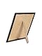 VictoR Bilderrahmen Dali 21x21 cm Schwarz - Fotorahmen Holz - Quadratischer Bilderrahmen Schwarz 21x21 - moderner Holzrahmen mit bruchsicherem Acrylglas
