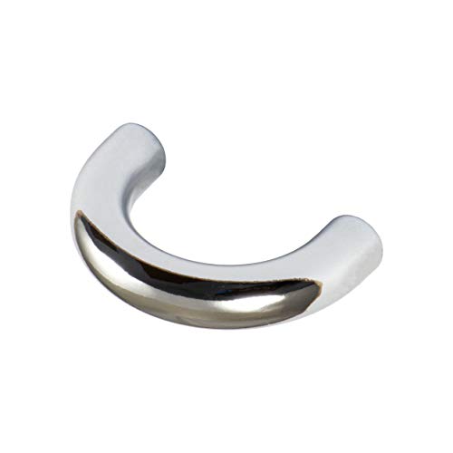 Preisvergleich Produktbild Gedotec Design Bogengriff 32 mm Möbelgriff Chrom poliert Schubladengriff Küche - H10139 / Schrankgriff gebogen / Bügelgriff aus Metall für Möbel & Kommoden / 1 Stück Küchengriff mit Schrauben