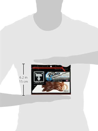 JACKALL(ジャッカル) ワーム フリックカーリー 4.8インチ エビミソレッドフレーク 2枚目