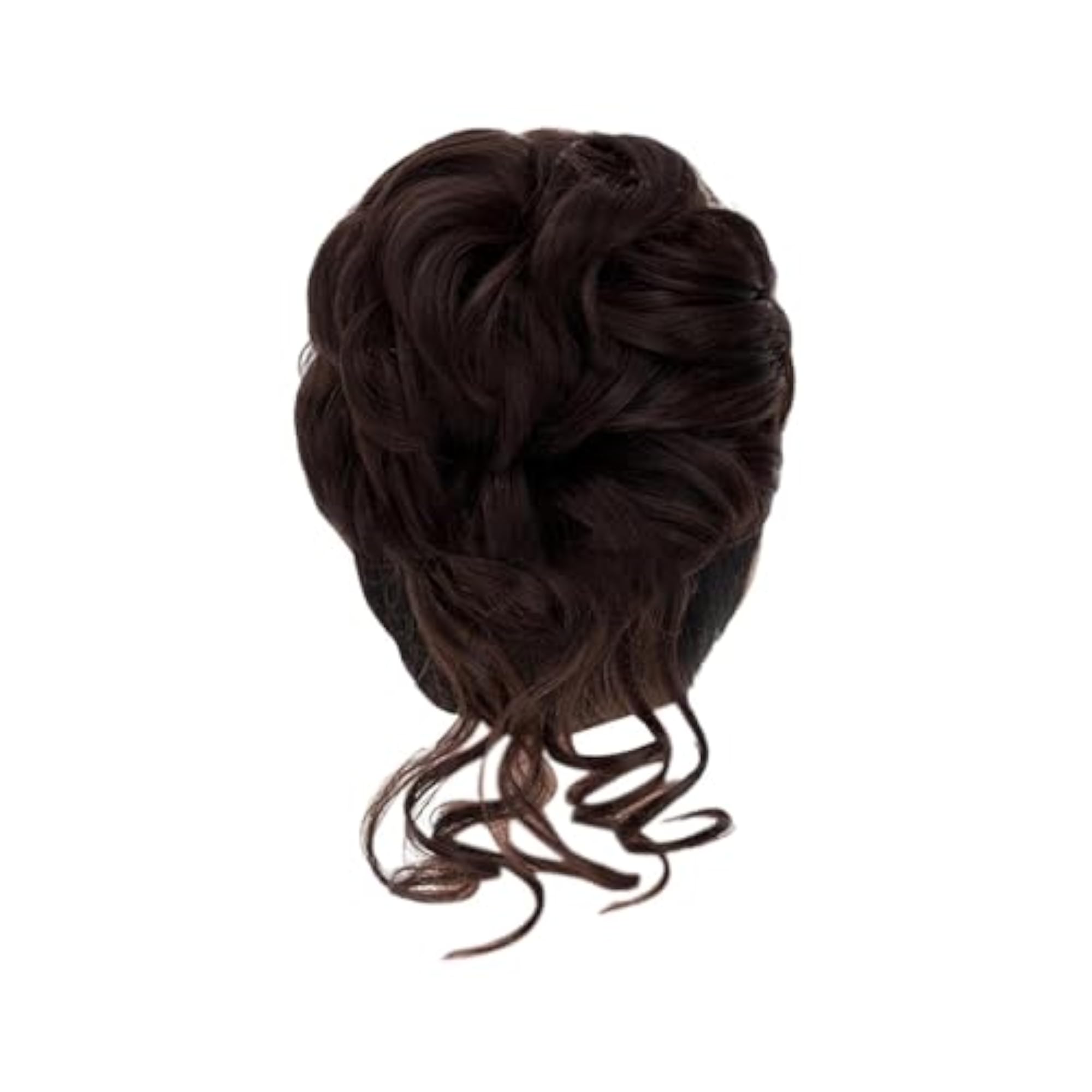 Messy Bun Hair Piece Clip for Fullness, Brown