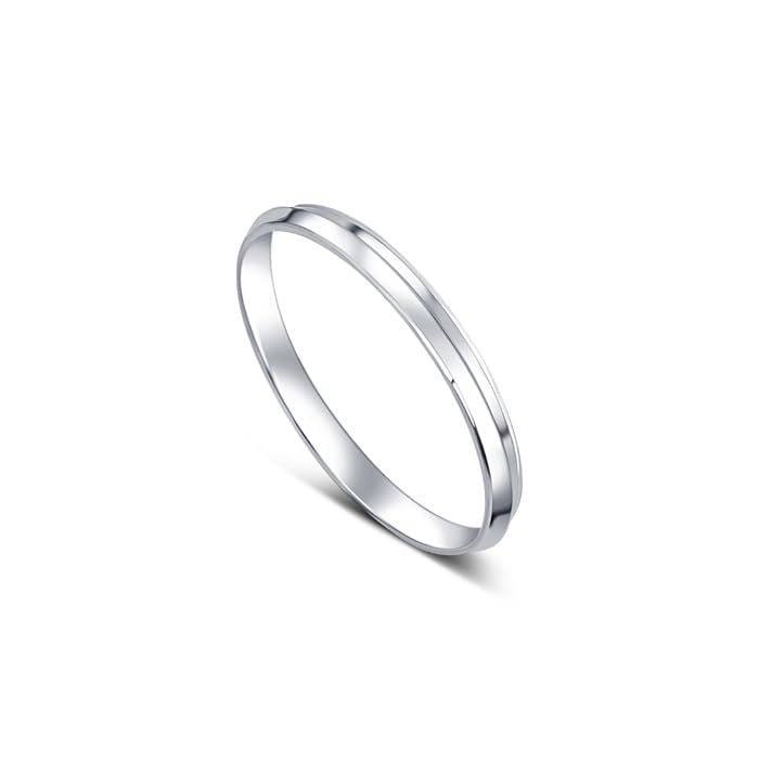 Pure 925 Sterling Silver Kada for Boys | Amritsari Punjabi Silver Kada for Boys| Silver Finish, No Stone | Gift for Boys | Size- 2" (17 gms)-image-10