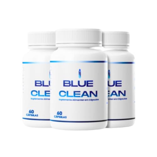 Blue Clean Suplemento Natural para Intestino e Pele Saudável Kit ...