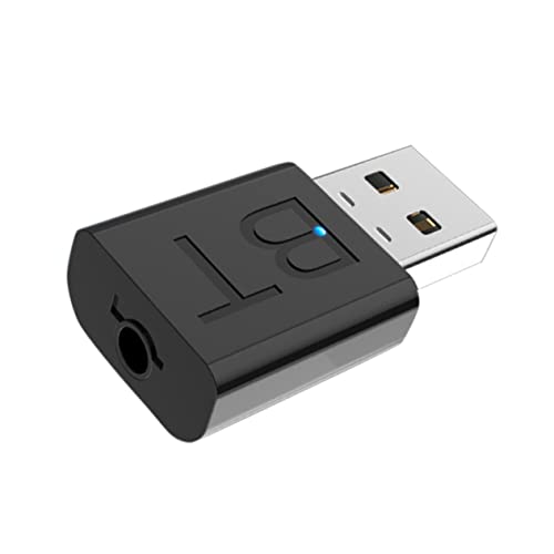 KONTONTY Adaptador Inalámbrico Transmisor Audio Aux Altavoces TV y Computadoras Portátil Rendimiento