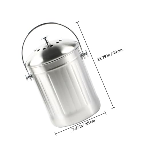 Contenedor de compostaje para cocina interior limpio y portátil 3