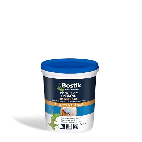 Bostik Enduit de Lissage en Pâte, Prêt à l'Emploi, Application Facile, Usage Intérieur...